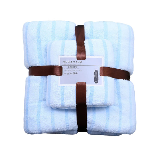 Coral Velvet Towel Set 35x75cm & 70x140cm