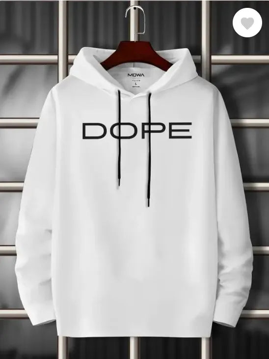 Men Black Dope Printed Hoodie In High Quality Fabric 1288
