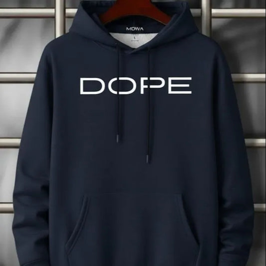 Men Black Dope Printed Hoodie In High Quality Fabric 1288
