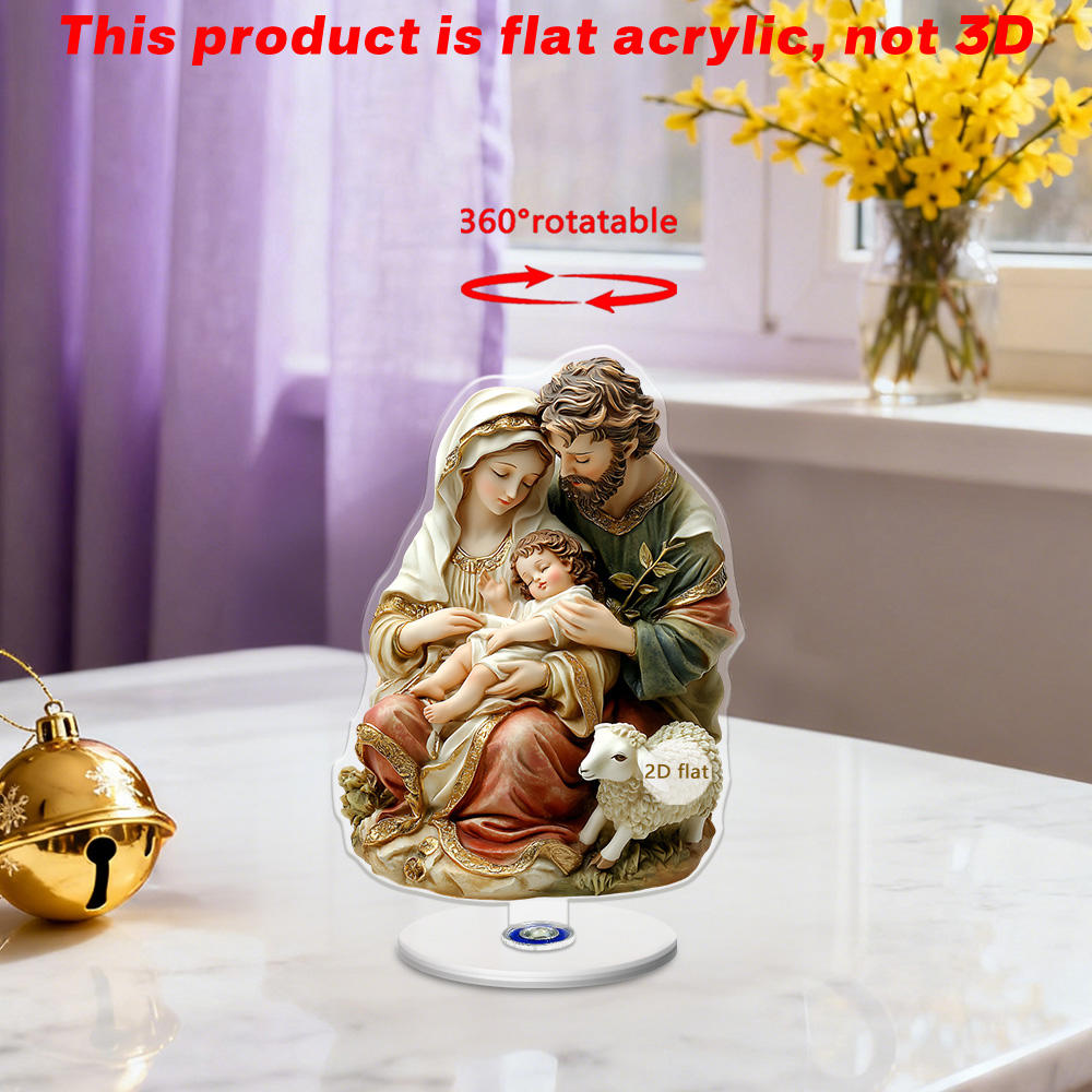 Exquisite 360 Rotatable Decoration Lightweight Holy Infant Acrylic Model.