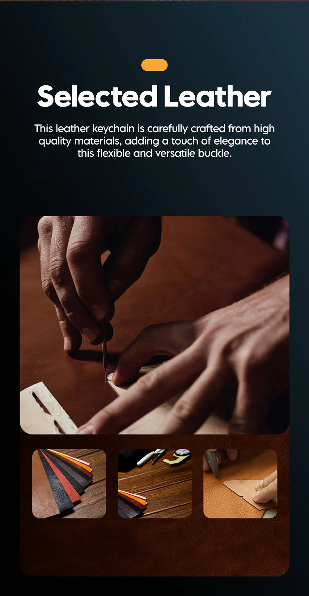 Vothoon PU Leather Case for Apple Airtag