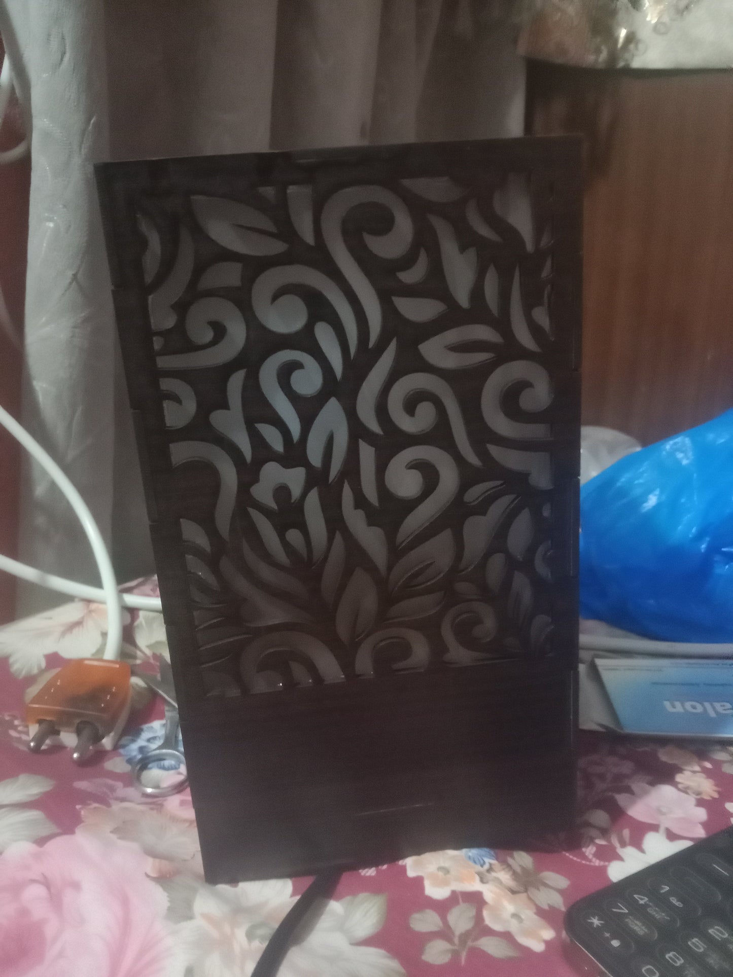 Wooden Table Lamp –