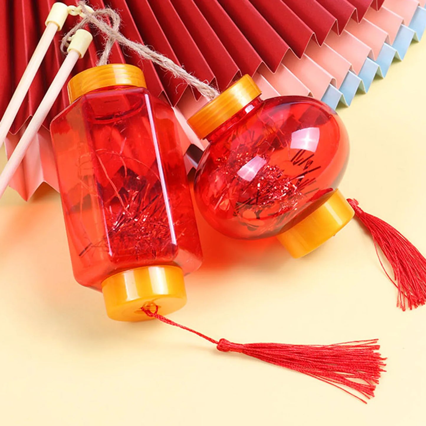 Spring Festival Lantern Chinese New Year Led Projection Lantern Toy with 3 Flash Modes