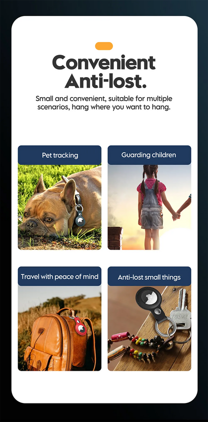 Vothoon PU Leather Case for Apple Airtag