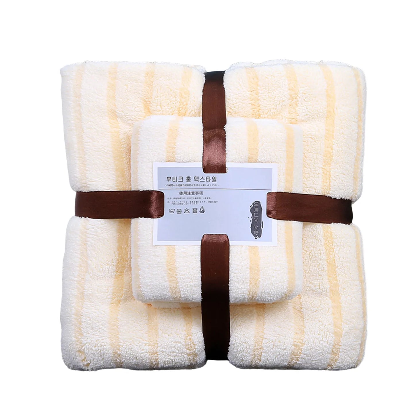 Coral Velvet Towel Set 35x75cm & 70x140cm