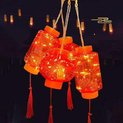 Spring Festival Lantern Chinese New Year Led Projection Lantern Toy with 3 Flash Modes