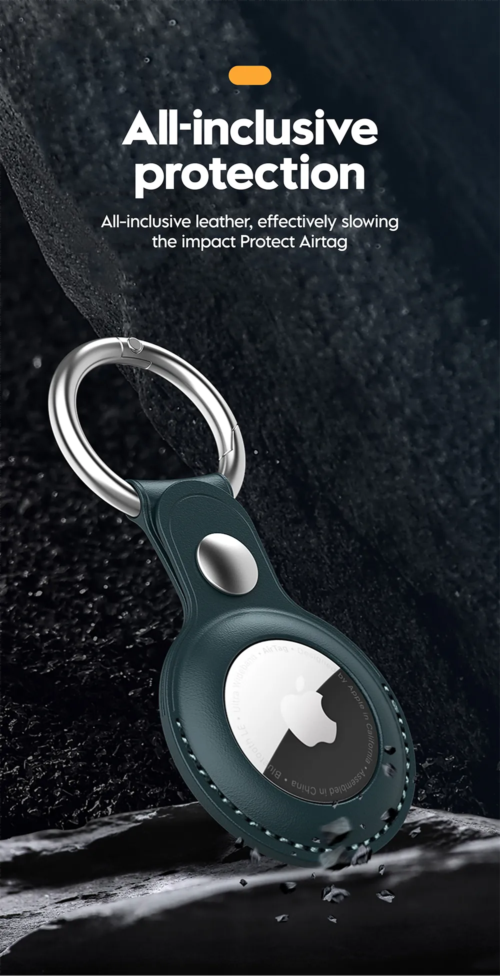 Vothoon PU Leather Case for Apple Airtag