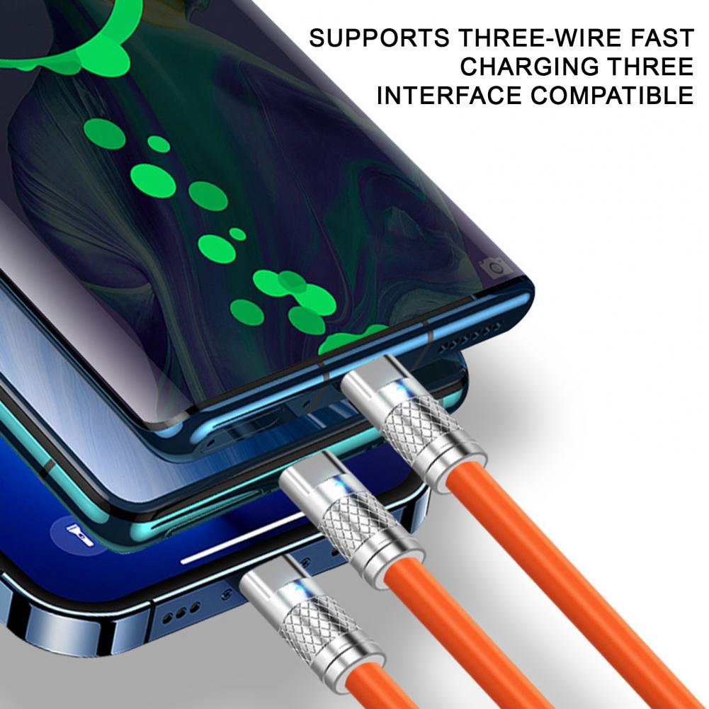 Xiaomi 120W Data Cable Fast Charging 6A 3 In 1 Type C Cable