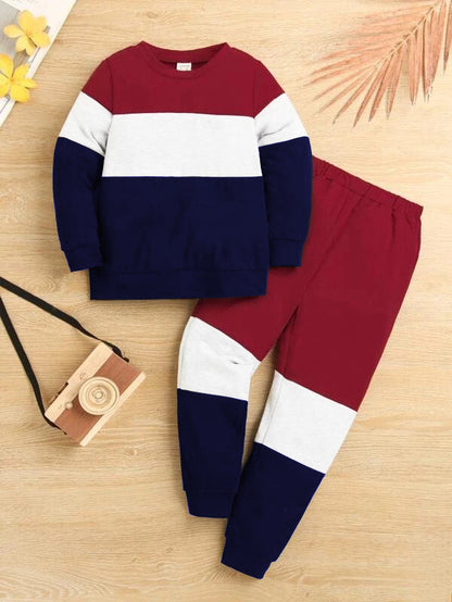 Kids Hoodie Tracksuits For Boys Kids winter clothes Trouser + Hoodie