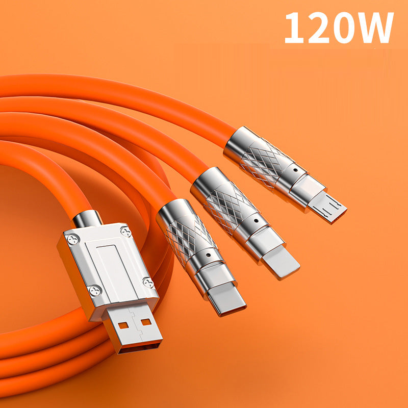 Xiaomi 120W Data Cable Fast Charging 6A 3 In 1 Type C Cable