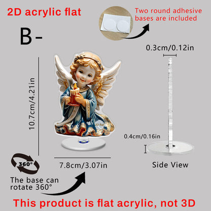 Exquisite 360 Rotatable Decoration Lightweight Holy Infant Acrylic Model.