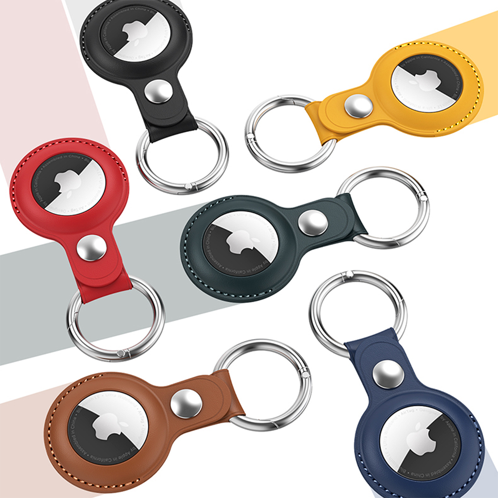 Vothoon PU Leather Case for Apple Airtag