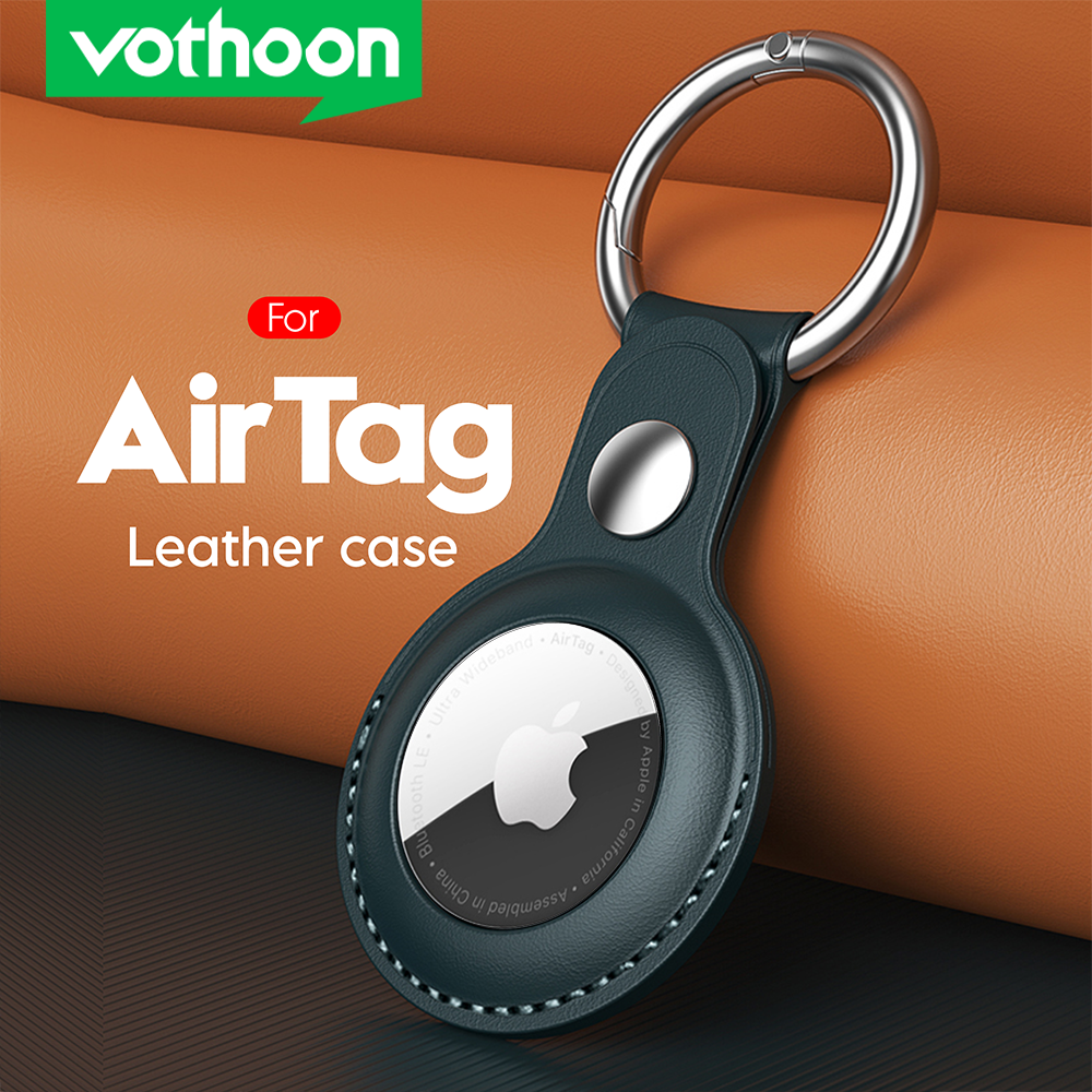 Vothoon PU Leather Case for Apple Airtag